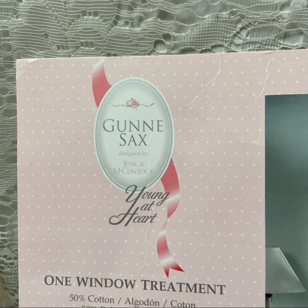 Gunne Sax Vintage Rare Ivy Garden Print Curtain Valance